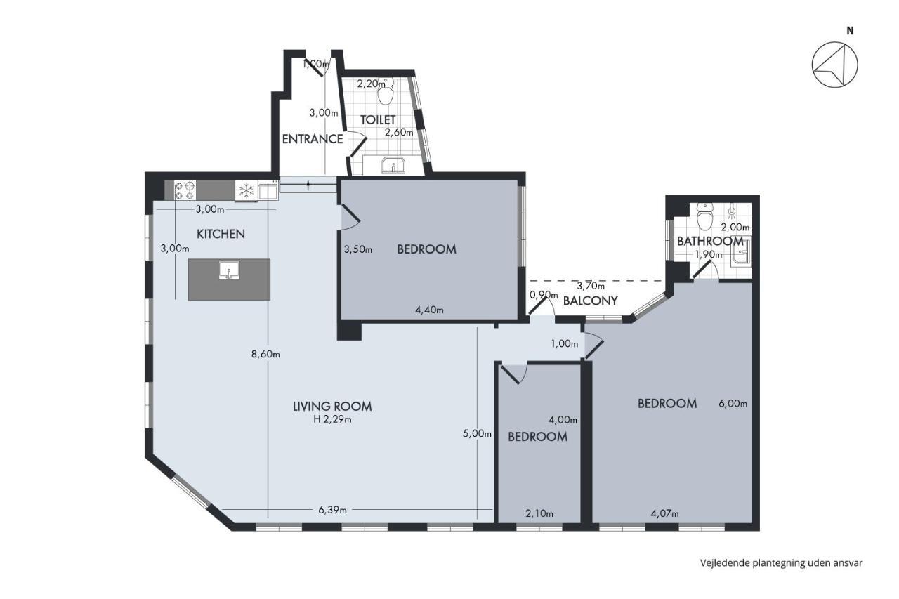Sanders Regent - Chic Three-bedroom Near Square Apartment